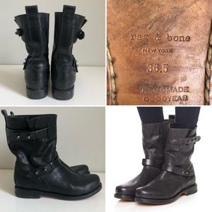 Rag & Bone Moto Boots 6.5